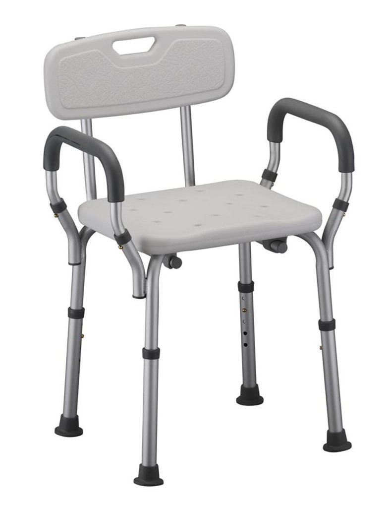 Aluminium Shower chair with arms — Bike Store in the Central Coast