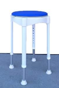 Round Shower stool with rotating seat